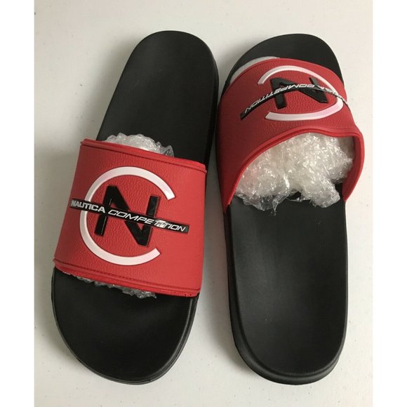 ?Men’s Sandals Nautica Competition Killian KM956-2 Slidees Size 13 Red /Black main image 7